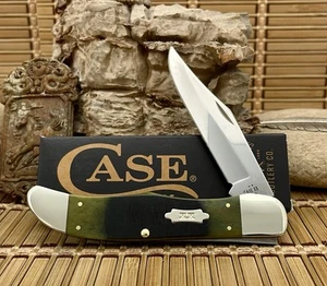 Case XX USA 2025 Sawcut Olive Bone 39234 Large Folding Hunter Pocket Knife - Picture 1 of 4