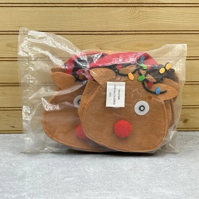 Lote de 6 bolsas de fieltro para renos bolsa de regalo vacaciones de Navidad Foto 1 de 4