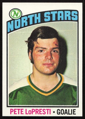1976-77 Topps #184 Pete LoPresti Minnesota North Stars NR-MINT PACK FRESH! - Image 1 of 2