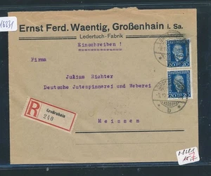 116231) Reco-Doppel-Brief 1924 E.F.Waentig, RZ Grßenhain, MeF Stephan - Bild 1 von 1