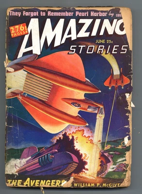 Amazing Stories Pulp Vol. 16 #6 FR 1942 Low Grade - Image 1 of 3