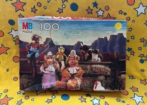 1981 Muppets Western Cowboy Puzzle Milton Bradley 16x11 Puzzle Jim Henson 100 Teile - Bild 1 von 3