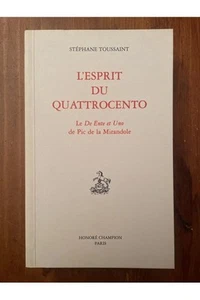 L'esprit du Quattrocento, Pic de la Mirandole, De l'être et de l'un & répons - Picture 1 of 1
