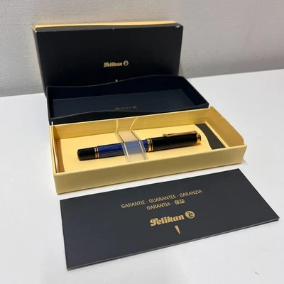 Pelikan Souveran издание M800 перьевая ручка синий черный BB новый в коробке 18K Германия UNINKED - Изображение 1 из 4