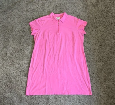 Vestido Polo TALBOTS Vintage Rosa Manga Corta Retro Preppy Clásico Básico 3X Foto 1 de 4