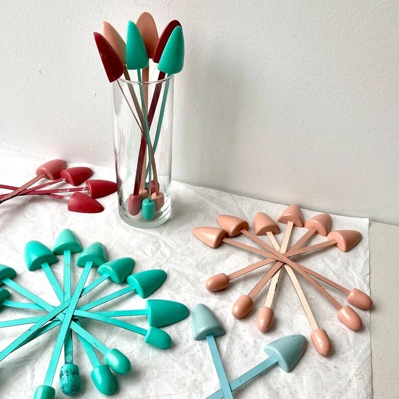 De colección 8 Camillas para Árbol de Zapatos Guardianes Madera y Metal 1940 Años 50 Retro ¡Elige Color! Foto 1 de 1