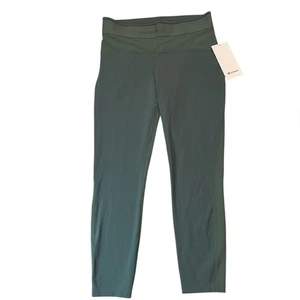 Leggings Lululemon Licencia para Entrenar Logo Talla 12 Nuevos con Etiquetas Gris Eucalipto Raro - Imagen 1 de 6