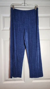 Slinky Brand Super Stretchy Blue Pull On Pants 22.5in Inseam M - Picture 1 of 4