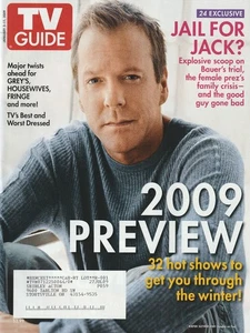 TV Guide Magazin 5.-11. Januar 2009 Kiefer Sutherland - Simon Baker - Bild 1 von 1