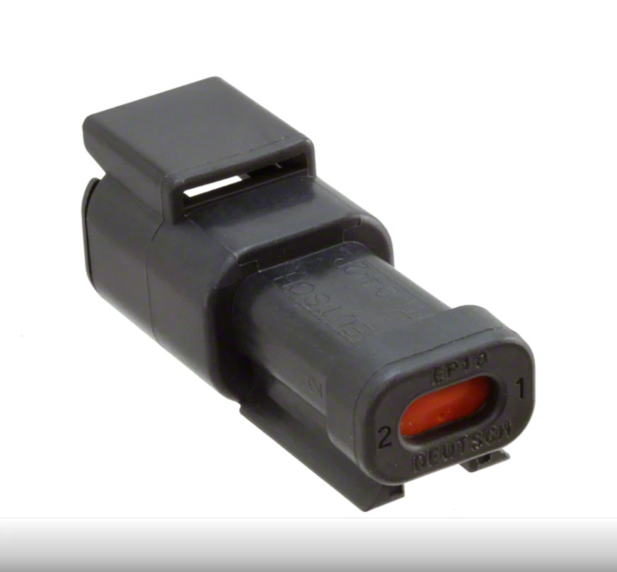 Deutsch DTM04-2P-EP10 CAN 总线终结器接缝 120 欧姆电阻器黑色 J1939 — 第 1/1 张图片