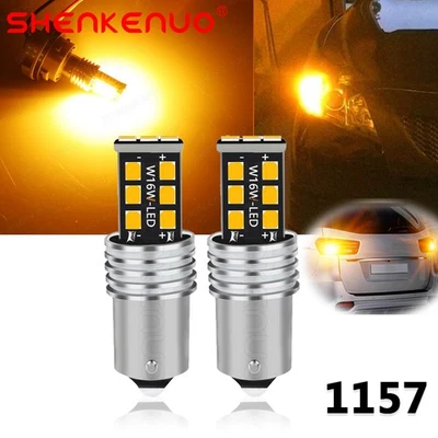 1157 2357 Yellow LED Front Turn Signal Light Bulbs for Hyundai Sonata 1990-2020 - Image 1 of 4