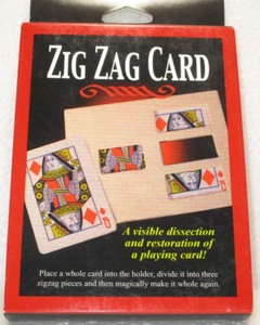 Zig Zag Card Magic Trick ROYAL - Close Up, Street, Illusion, Cut & Restored Card - Picture 1 of 2
