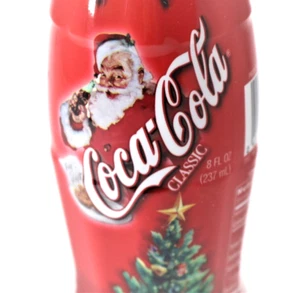 2002 Christmas For Santa 8oz Coca Cola Collectable - Full Coke Bottle - Picture 1 of 5