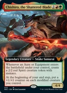 MTG - (Extended Art) CHISHIRO, THE SHATTERED BLADE - Neon Dynasty Commander (M) - Foto 1 di 1