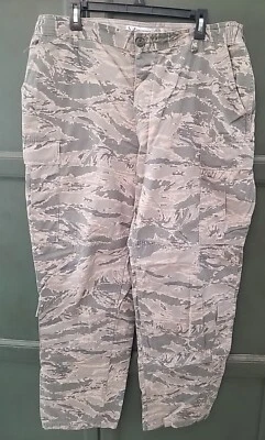 Мужские 38 зеленые желтовато-коричневые камуфляжные брюки общего назначения грузовые ВВС военная американская одежда - Изображение 1 из 4