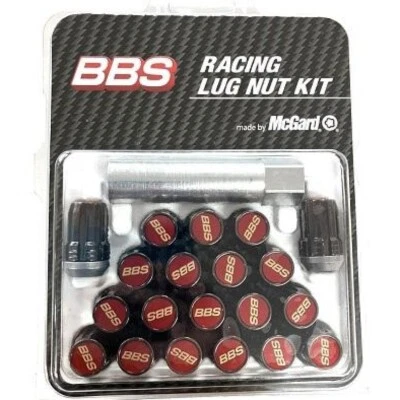 BBS genuine RED RACING LUG NUT KIT 12X1.25 OEM PLGM125BKR New - Image 1 of 3
