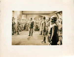 1937 Vintage Movie Promo Photo Double Crime In The Maginot Line Captain Bruchot  - Bild 1 von 2