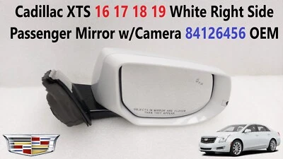 Cadillac XTS 16 17 18 19 White Right Side Mirror w/Camera 84126456 OEM - Image 1 of 4
