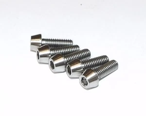 5x Titanium M4 x 12mm Cone Allen Head Bolts Brake Reservoir KX250F KX250 - Picture 1 of 1