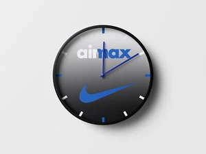 Nike Air Max - BLUE Wall Clock - Picture 1 of 3