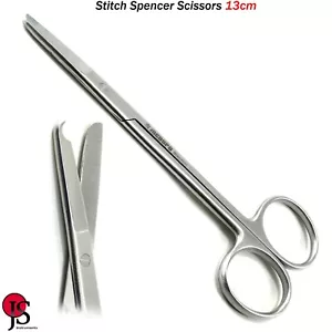 Spencer Stitch Suture Removal Scissors 13cm Dental Surgical Instruments - Picture 1 of 6