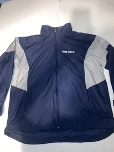 Men's Reebok NFL Super Bowl 40 Full-Zip Blue/Grey Windbreaker Jacket Size XL - Picture 1 of 8