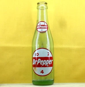 DR PEPPER *** 10-2-4 ACL Letra Inclinada *** Botella de 6 1/2 oz *** Verde Georgia - Imagen 1 de 4