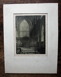 1925 York Minster East Window Vintage Photograph Nigel Evans Lovely Lighting - Picture 1 of 13