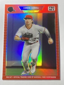CORBIN CARROLL 2024 Leaf Pro Set Metal Limited Edition #PSG63 Red 73/89 (F4) - Picture 1 of 2