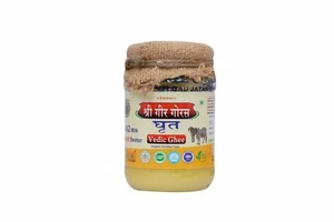 Vedic A2 Gir Cow's Ghee Clarified Butter Desi Ghee Quality Ghee 8.81 Oz/250 ml - Picture 1 of 4