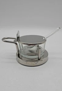 Vintage Alessi Spa Italy Parmesan Cheese Cellar Ettore Sottsass Stainless Steel - Picture 1 of 15