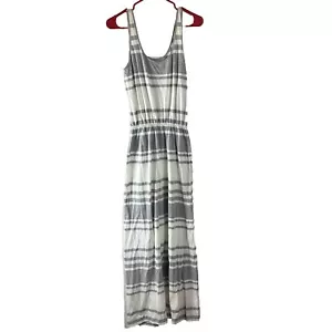 Calvin Klein Damen Maxi Tank Kleid Large Weiß Grau Pull Over 1717 - Bild 1 von 9