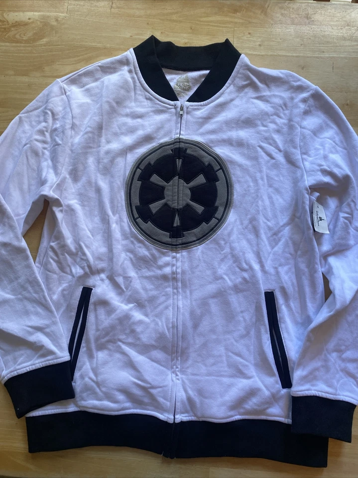 Disney Parks Star Wars Stormtrooper Men's Lightweight Jacket Sz M White
