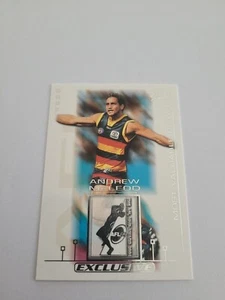 Tarjeta de medalla Select AFL SPX 2002 MC5 Andrew McCleod Adelaide Crows - Imagen 1 de 2