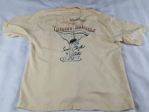 Tommy Bahama Embroidered Bikinitini Served Thrilled & Chilled Silk Men's Large - Picture 1 of 8