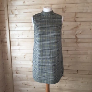 Dorothy Perkins Ladies Dress Size 12 Black Yellow Short Shift Dress Vintage Look - Picture 1 of 9