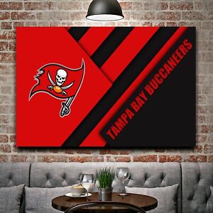 Tampa Bay Buccaneers NFL Team Football Home Decor Art Print EXTRA LARGE 66"x44"