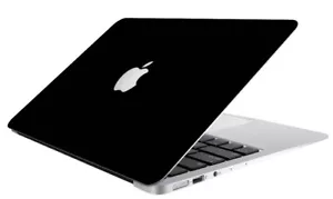 BLACK Vinyl Lid Skin Cover Decal fits Apple MacBook Air 11 A1465 Laptop - Picture 1 of 1