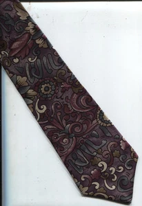 NEW CLASSIC METROPOLIS 100% SILK NECK TIE NECKTIE FLORAL MEN'S HOLIDAY GIFT - Picture 1 of 1