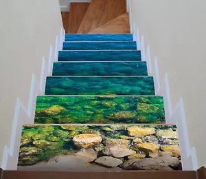 3D Küstenstein C021 Stair Risers Dekoration Fototapete Vinyl Tapete Vera - Bild 1 von 6
