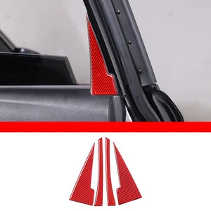 For 2013-2018 Subaru Forester Rear door inner triangle panel sticker Trim Carbon - Picture 1 of 21