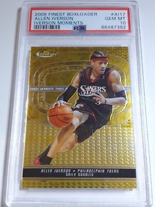 2005 Topps Finest Allen Iverson #AI-17 /399 Iverson Moments - PSA 9 (POP 1)