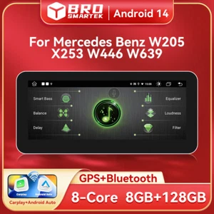 Autoradio 10,25" per Mercedes-Benz Classe C/GLC/V/X W205 128GB Android 14 NTG5.0 - Foto 1 di 14