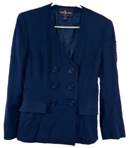 Jacke RAR Vintage Ralph Lauren 80er Purple Label Navy Blazer Union Made Gr. 6 - Bild 1 von 10