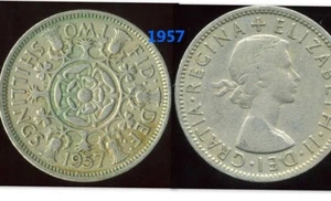 Great Britain 1957 two Shilling - Picture 1 of 1