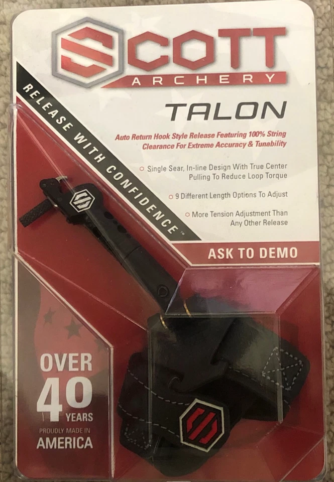 Scott Archery Release 4005FS-BK Talon Freedom Strap Bow Release Black 4005FS-BK - Image 1 of 2