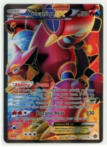 VOLCANION EX 107/114 Holo Ultra Rare XY Steam Siege Pokemon MP - Picture 1 of 2