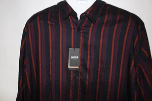 HUGH BOSS HEMD MEHRFARBIG GESTREIFT L/S GR: 3XL 3X XXXL S-LIAM-KENT-C1-BT NEU MIT ETIKETT - Bild 1 von 2