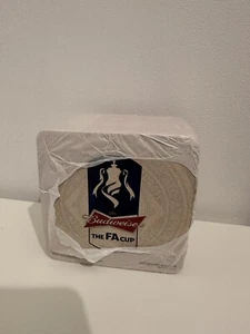 Budweiser Beer Mat F A Cup Football 2011 Rare Man Cave Home Bar Shed Den - Picture 1 of 3
