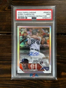 2023 Topps Chrome Kerry Carpenter #RA-KCA Auto Refractor #/499 RC PSA 9 - Picture 1 of 1
